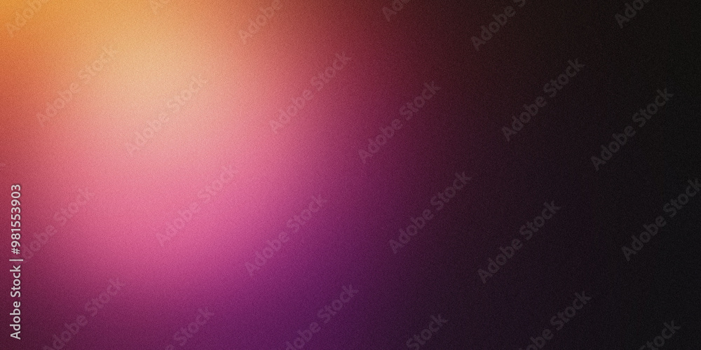 Fototapeta premium Gradient background with midnight plum and dark ochre tones, noise texture effect