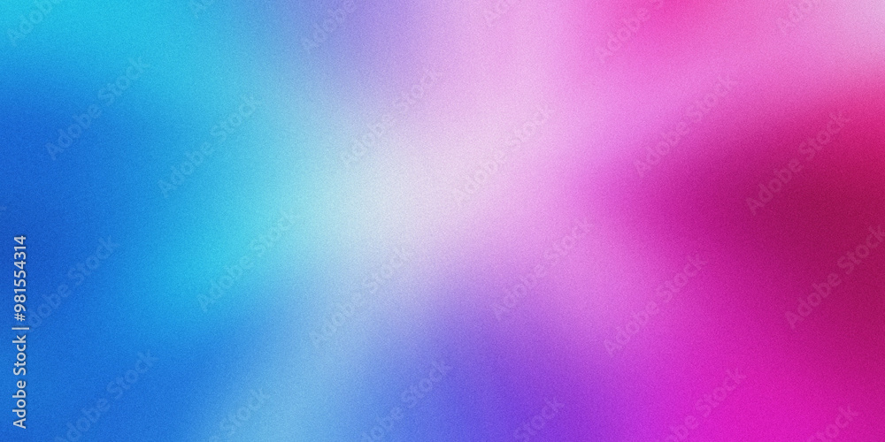 Gradient background with neon blue and vibrant fuchsia tones, noise texture effect Gradient background with neon blue and vibrant fuchsia tones, noise texture effect