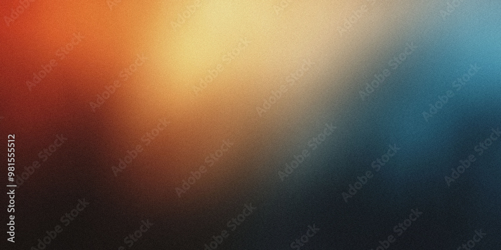 Gradient background with rusty brown and deep slate blue tones, noise texture effect Gradient background with rusty brown and deep slate blue tones, noise texture effect