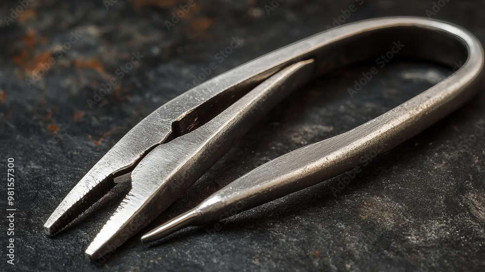 These small, extra-long needle-nose pliers are great for working with jewelry, electronics, and wires. They're made of metal and are perfect for repairs and maintenance. These small, extra-long needle-nose pliers are great for working with jewelry, electronics, and wires. They're made of metal and are perfect for repairs and maintenance.