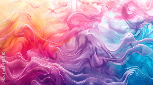 Soft and liquid color waves background