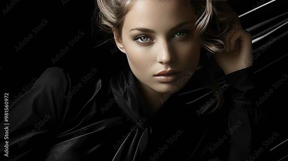 Fototapeta premium black and white portrait