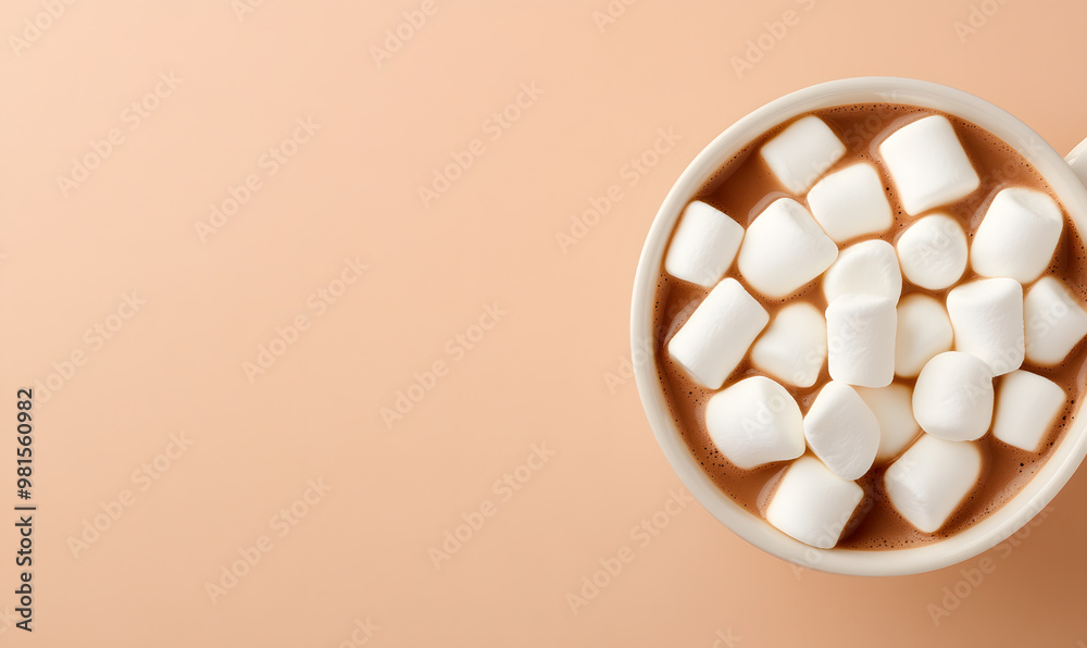 Hot Cocoa Topped with Fluffy Marshmallows | Cozy and Comforting Warm Beverage Hot Cocoa Topped with Fluffy Marshmallows | Cozy and Comforting Warm Beverage