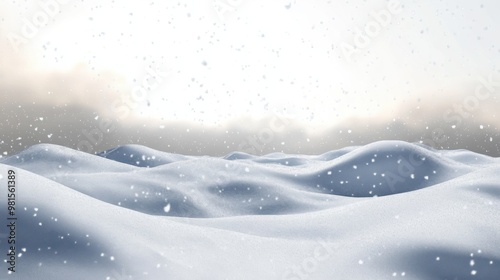 snow landscape transparent background