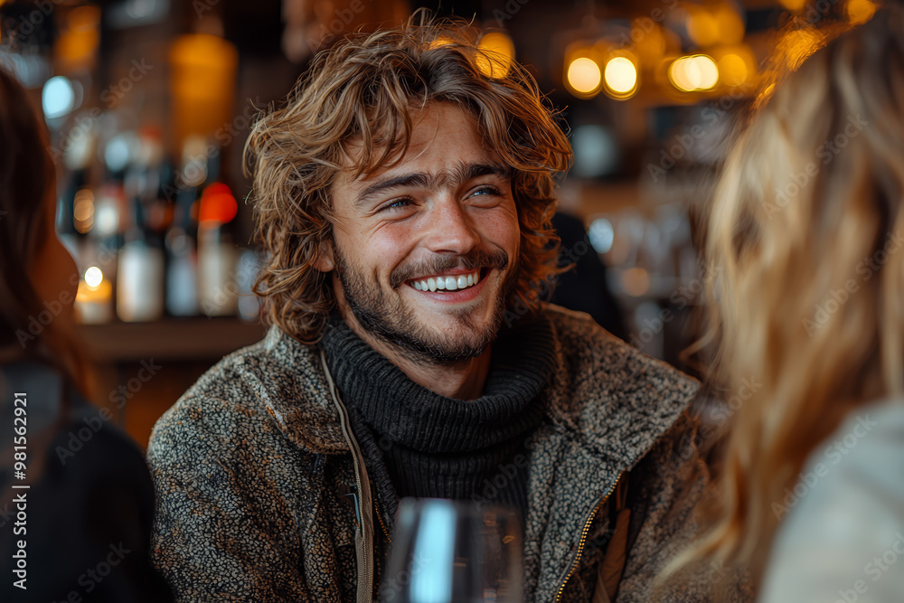 A person laughing heartily during a lively conversation with friends at a casual gathering, capturing the essence of friendship and joy. A person laughing heartily during a lively conversation with friends at a casual gathering, capturing the essence of friendship and joy.