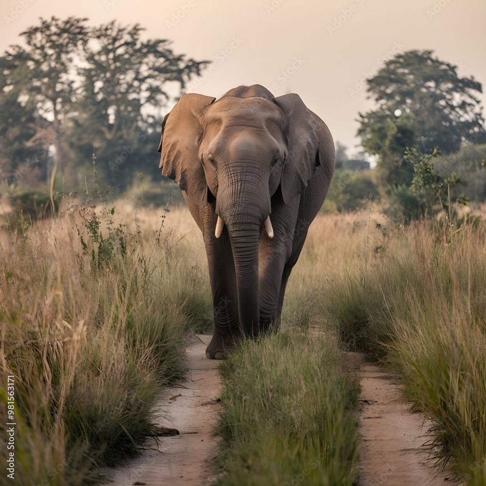 Fototapeta premium elephant in forest