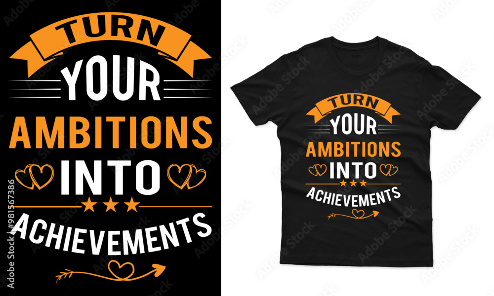 Motivational typography t-shirt design Motivational typography t-shirt design