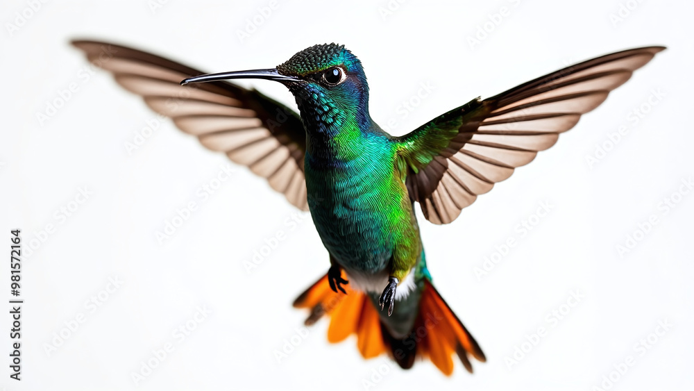 Obraz premium Hummingbird in Mid-Flight