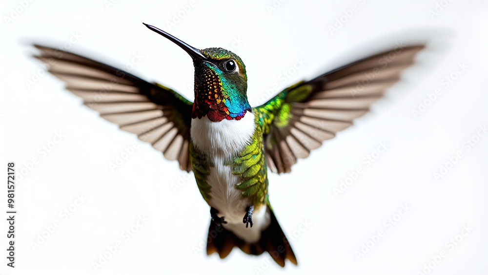 Obraz premium Hummingbird in Mid-Flight