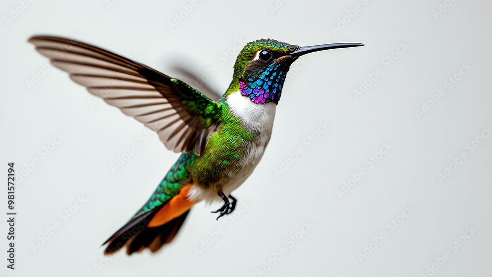 Obraz premium Hummingbird in Mid-Flight