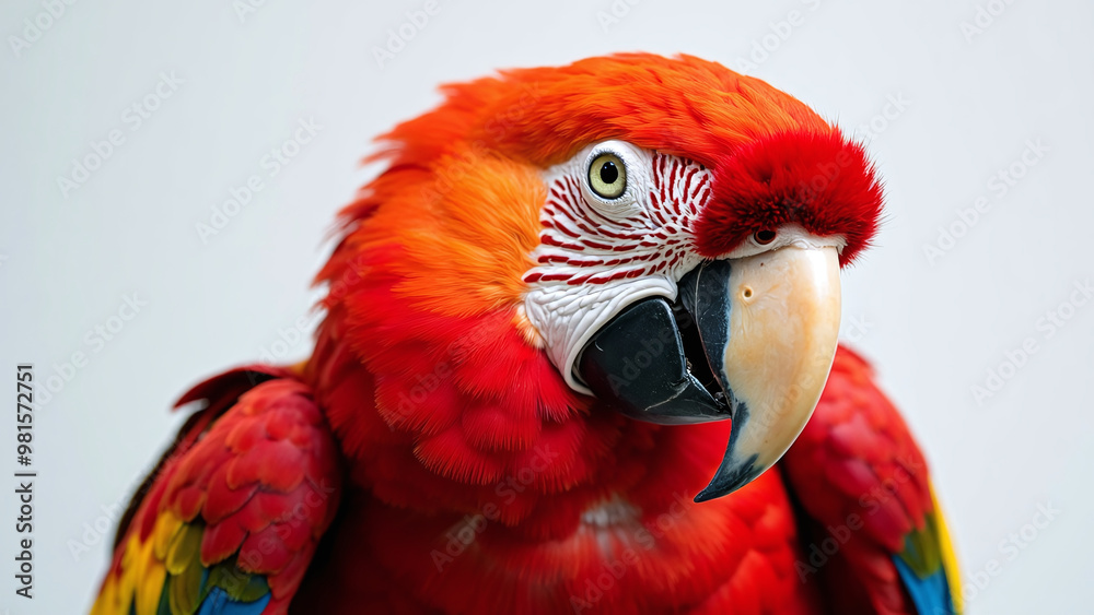 Obraz premium Close-Up of a Vibrant Macaw