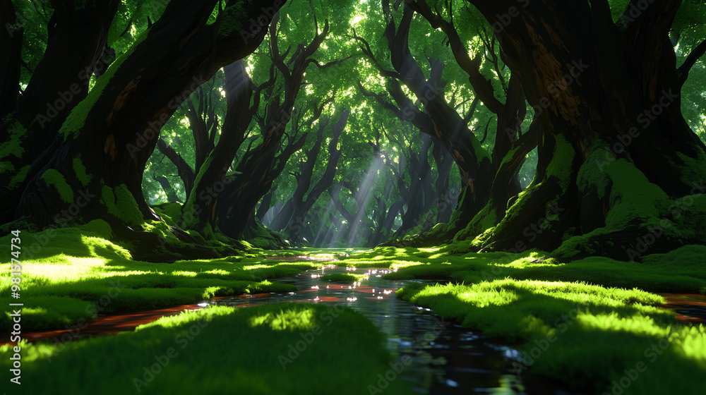 Anime Landscape - Wallpaper - AI Generated Anime Landscape - Wallpaper - AI Generated