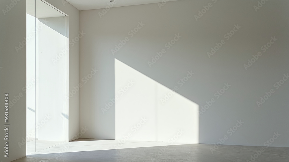 Fototapeta premium Empty Room with Large Window