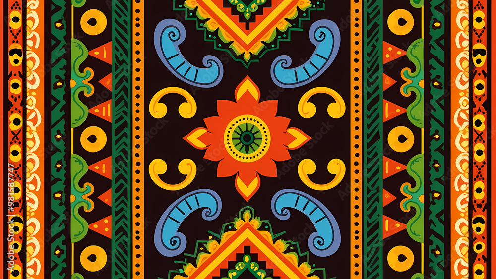 Colorful African Pattern Colorful African Pattern