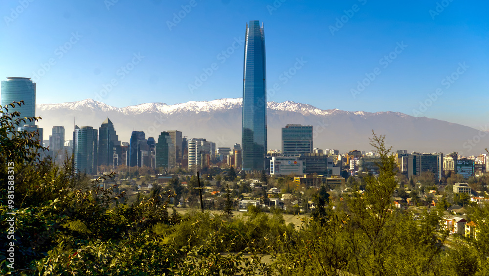 Obraz premium Edificio Costanera Center Santiago de Chile