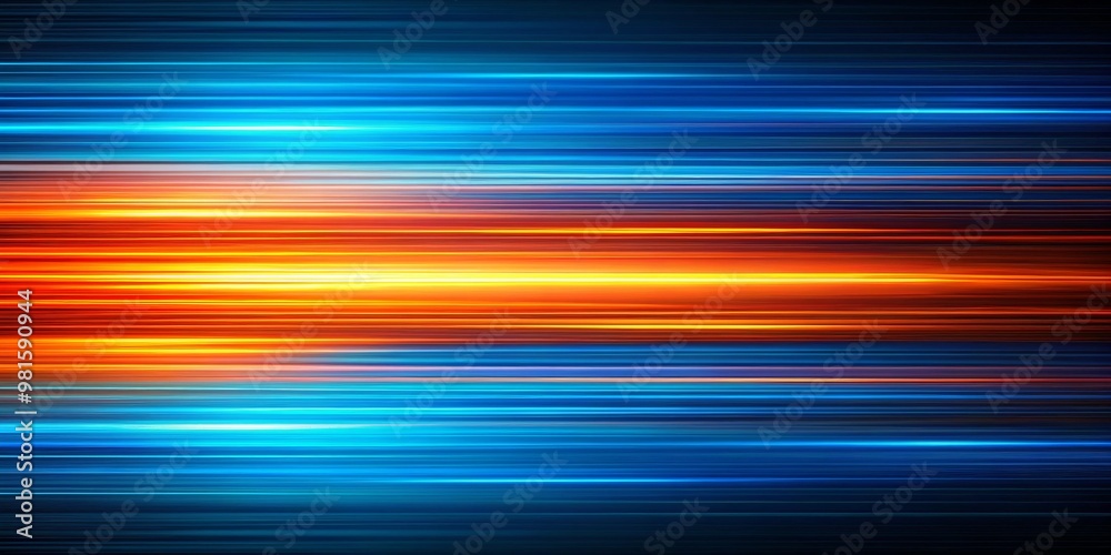 Abstract Blue and Orange Light Streaks, Digital Art, Horizontal Lines, Abstract Background, Speed , Light , Abstract Abstract Blue and Orange Light Streaks, Digital Art, Horizontal Lines, Abstract Background, Speed , Light , Abstract