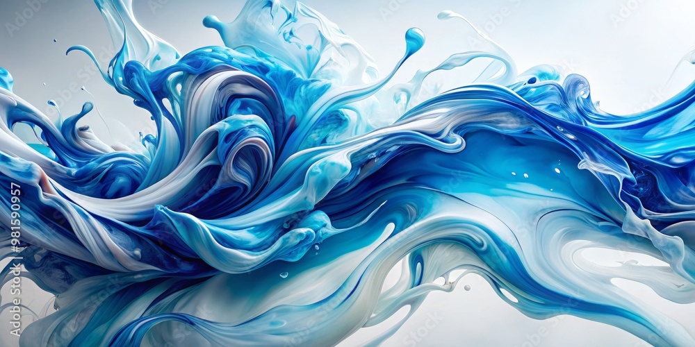 Abstract Blue and White Liquid Swirl, 3D Render, Fluid Art, Digital Painting, Abstract Art, Liquid, Swirl Abstract Blue and White Liquid Swirl, 3D Render, Fluid Art, Digital Painting, Abstract Art, Liquid, Swirl