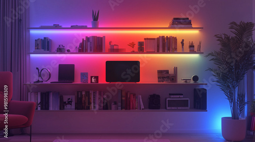 design a beautifully looking wall for a youtube video