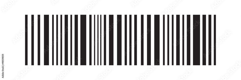 Set of barcode vector icon. Trendy bar code for web icon. Abstract barcode vector icon illustration. Bar code