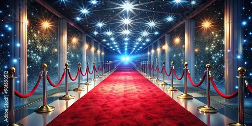 Red Carpet Under a Starry Sky, Red Carpet, Award Show, Ceremony photo