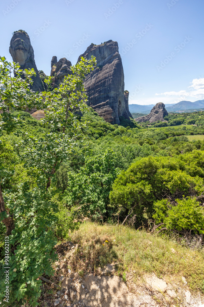 Panoramic view of Meteora Monasteries, Greece