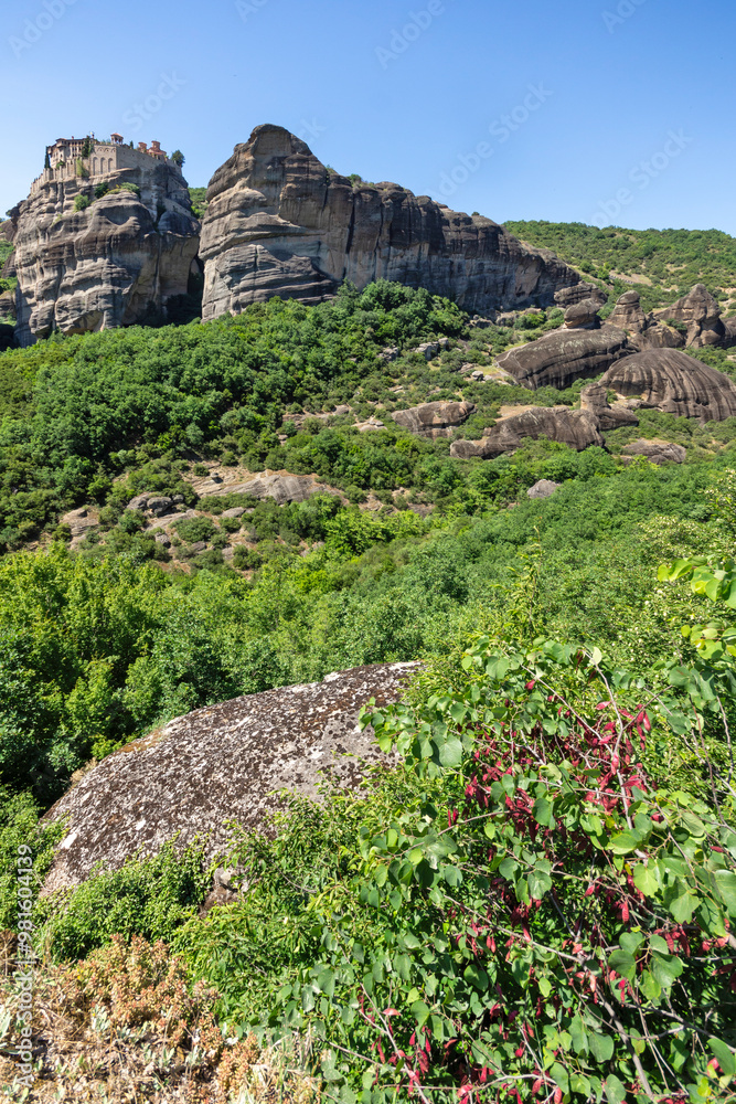 Panoramic view of Meteora Monasteries, Greece
