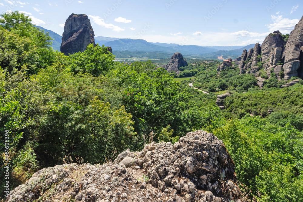 Panoramic view of Meteora Monasteries, Greece