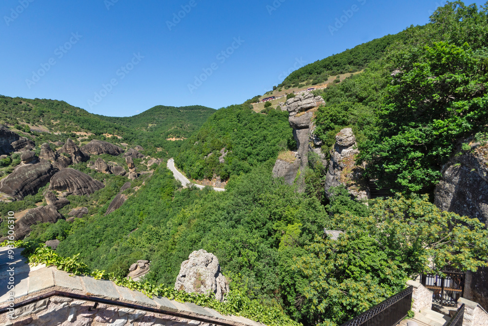Panoramic view of Meteora Monasteries, Greece