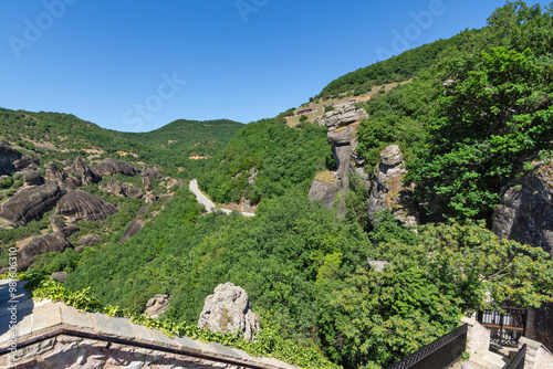 Obraz na płótnie Panoramic view of Meteora Monasteries, Greece w salonie