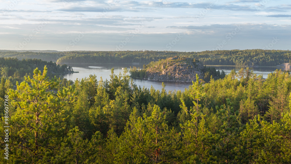 View of Karelia region in Russia View of Karelia region in Russia