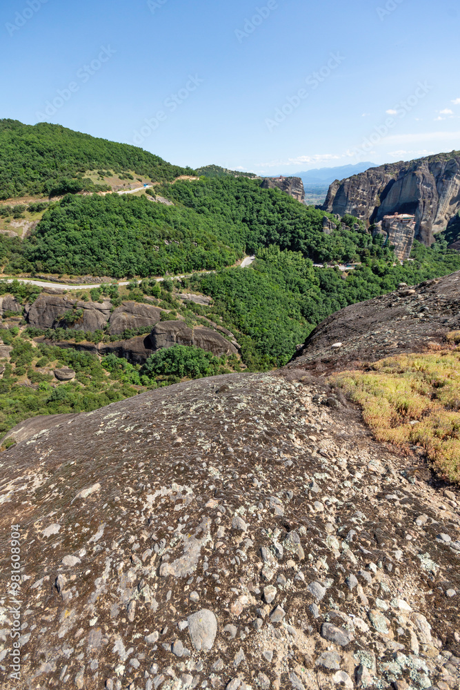 Panoramic view of Meteora Monasteries, Greece