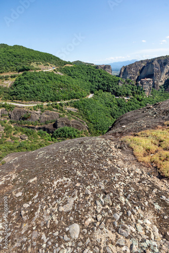 Obraz na płótnie Panoramic view of Meteora Monasteries, Greece w salonie