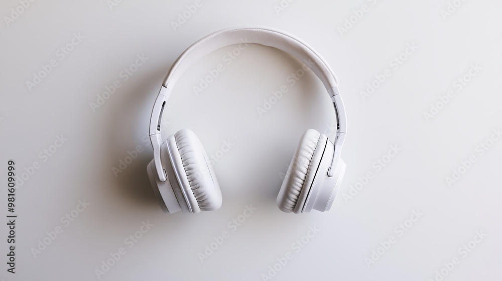A pair of headphones against a plain white backdrop, ready to be easily cut out and used elsewhere. A pair of headphones against a plain white backdrop, ready to be easily cut out and used elsewhere.