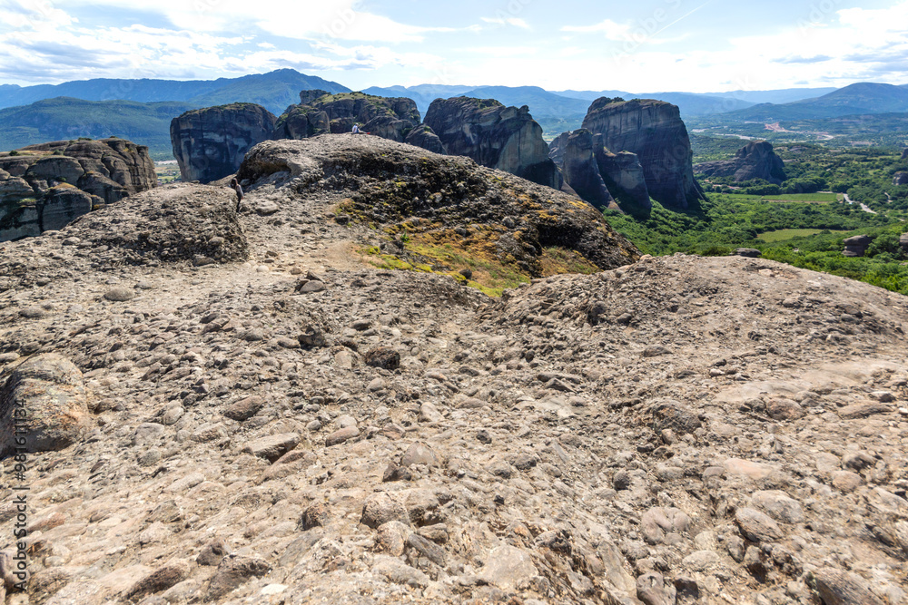 Panoramic view of Meteora Monasteries, Greece