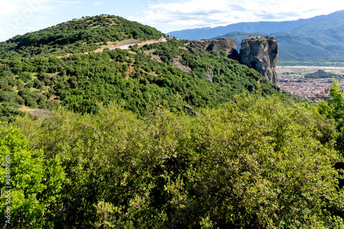 Panoramic view of Meteora Monasteries, Greece