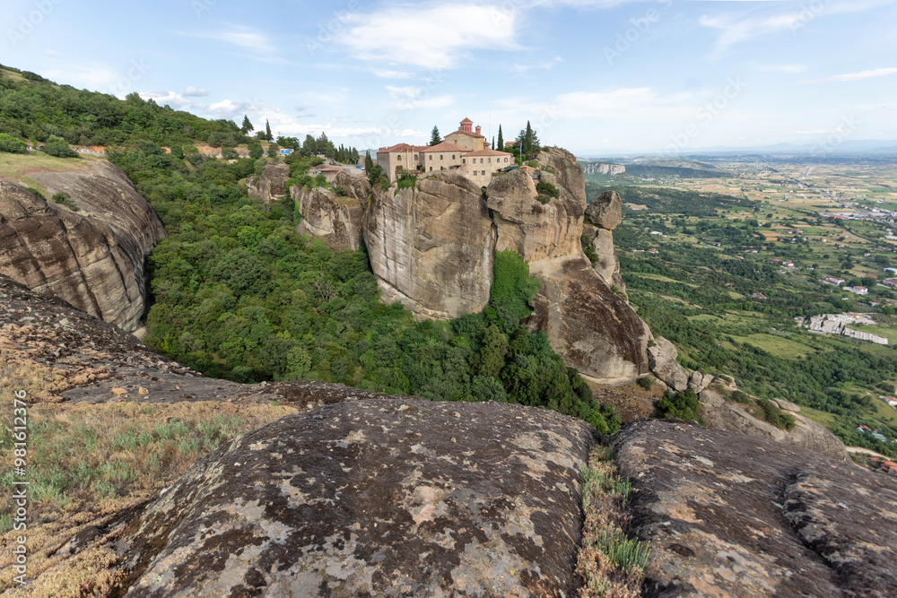 Panoramic view of Meteora Monasteries, Greece