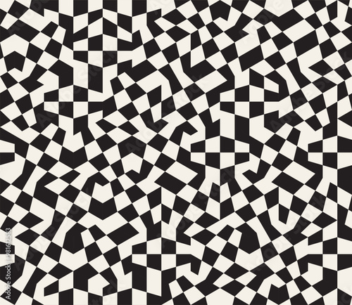 Vector seamless geometric pattern. Irregular lines abstract background. Composition from randomly disposed elements.