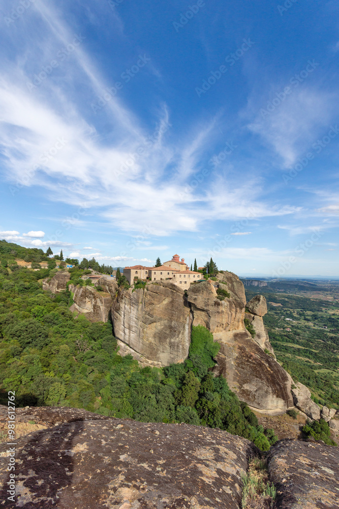 Panoramic view of Meteora Monasteries, Greece