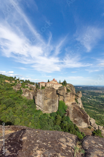 Obraz na płótnie Panoramic view of Meteora Monasteries, Greece w salonie