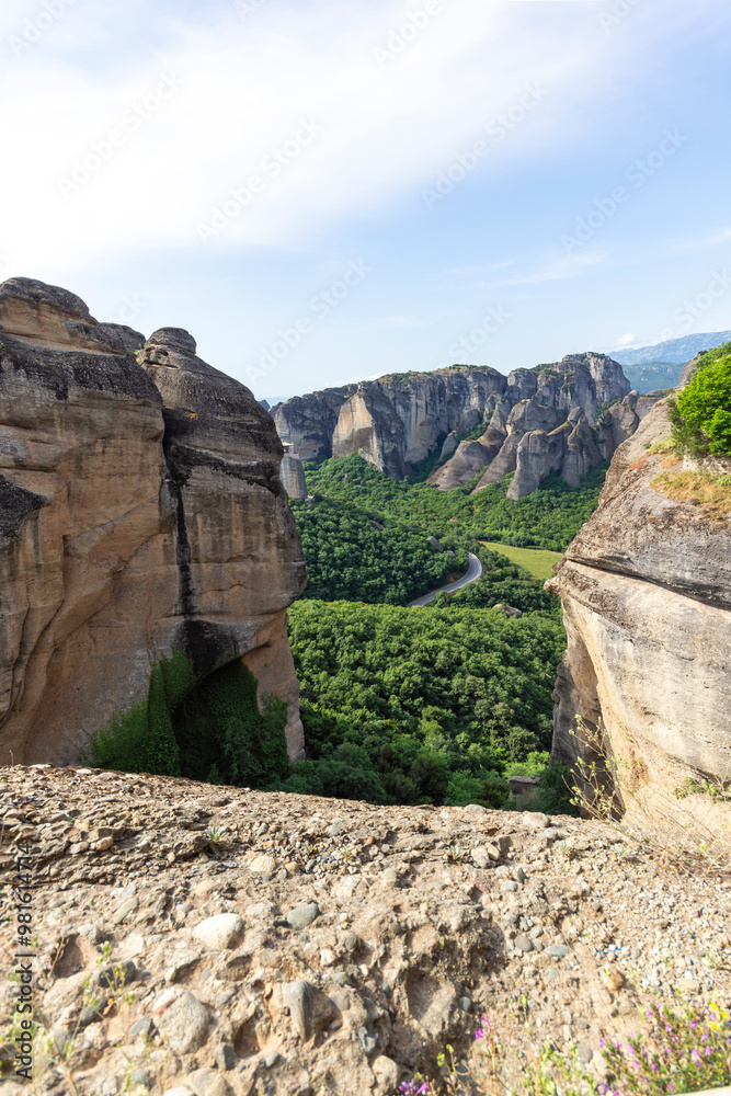 Panoramic view of Meteora Monasteries, Greece