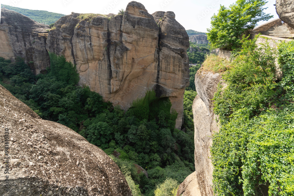 Panoramic view of Meteora Monasteries, Greece