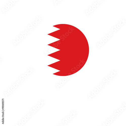 Bahrain flag location icon