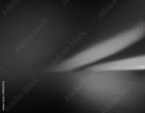 Smooth plain black background with soft depth of field for a sleek design