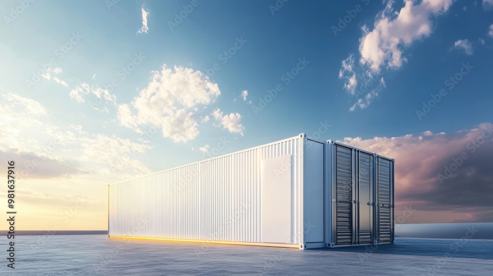 Obraz premium Modern Shipping Container Architecture