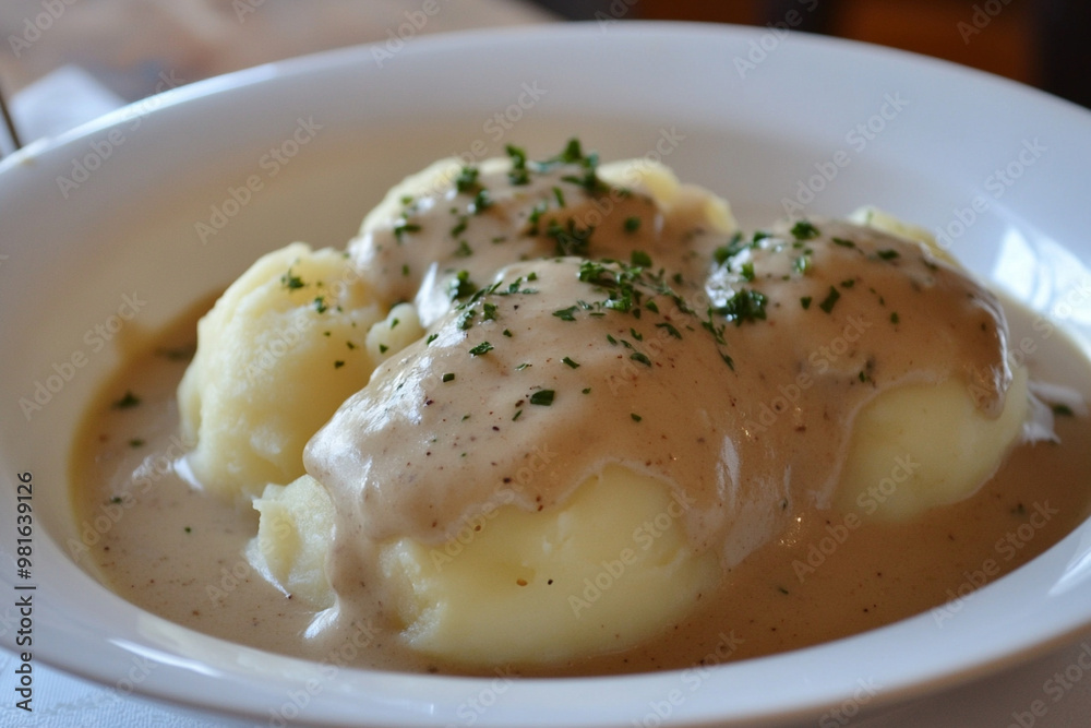 Potato and gravy generative AI Potato and gravy generative AI