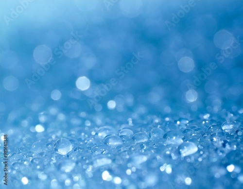 Cool blue plain background with clear depth of field for a refreshing look