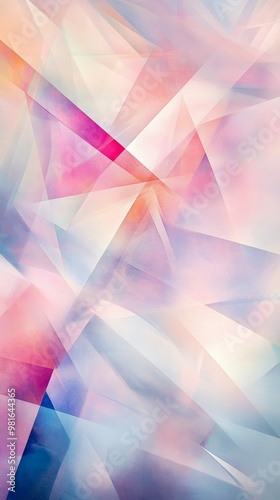 Abstract geometric shapes with pastel colors