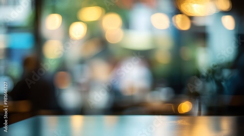 Wallpaper Mural Blurred Bokeh Lights and Tabletop Torontodigital.ca