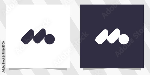 letter m logo design vector