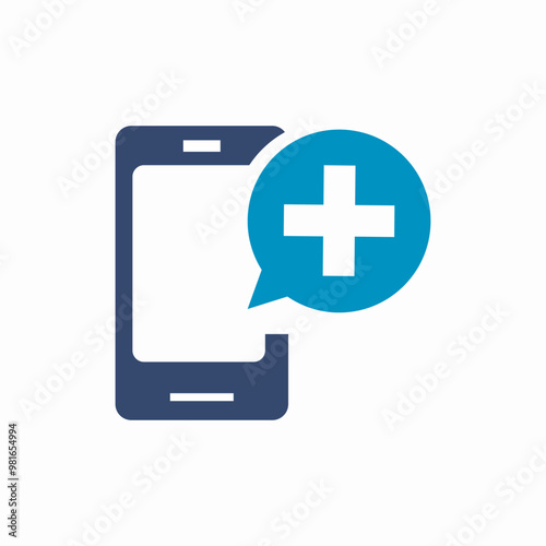phone online medicine icon sign vector